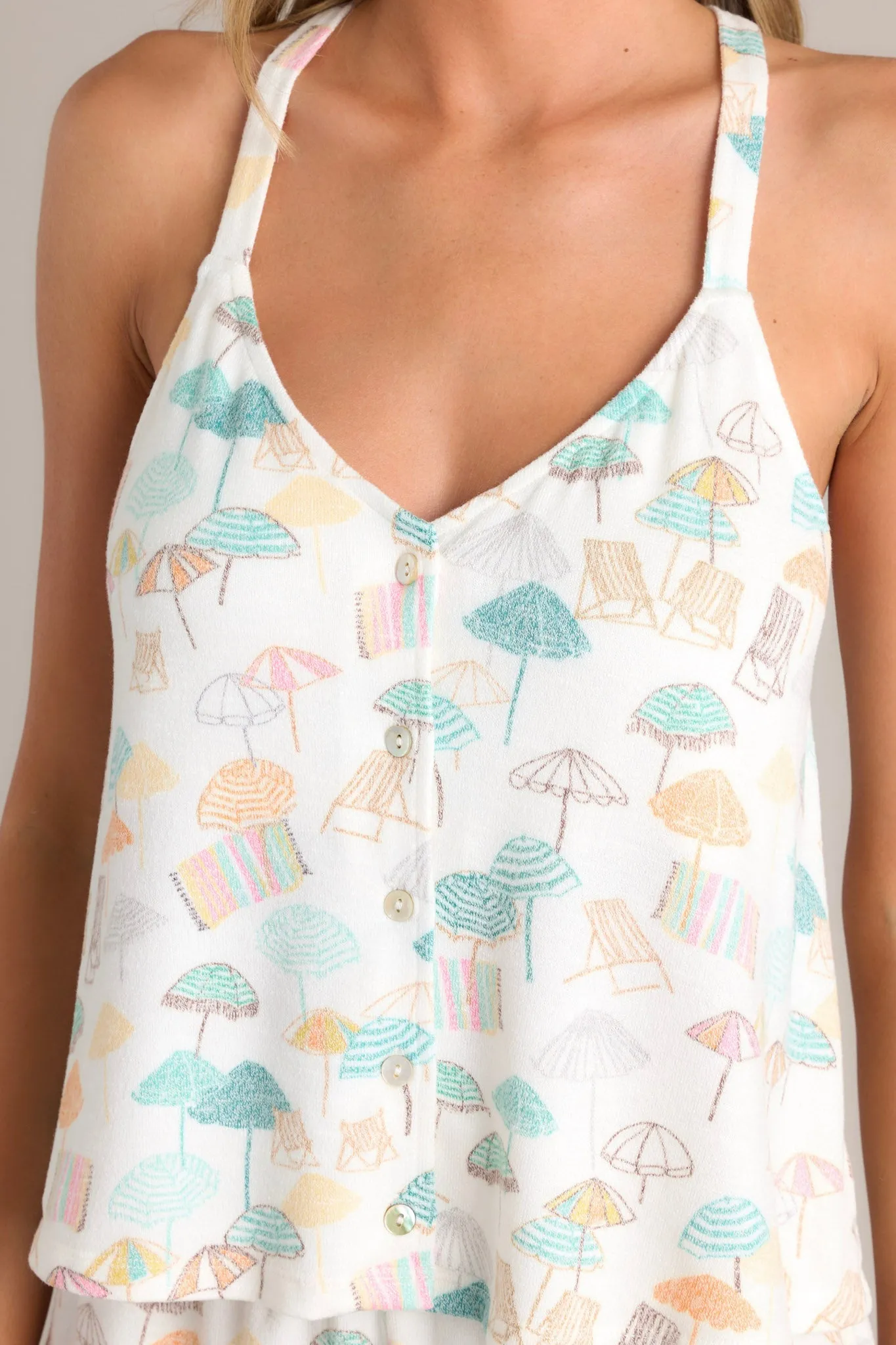 Z-Supply Riviera Umbrella White Shell Tank